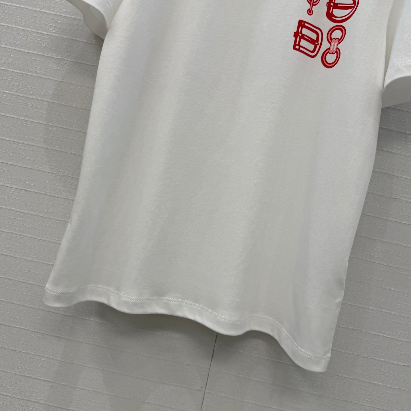 HM T-Shirt White in Cotton 389810