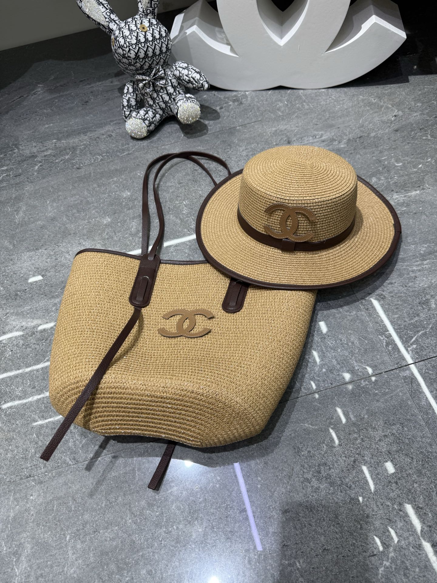 CC Tote Bag & Hat Set Plant Grass 209743