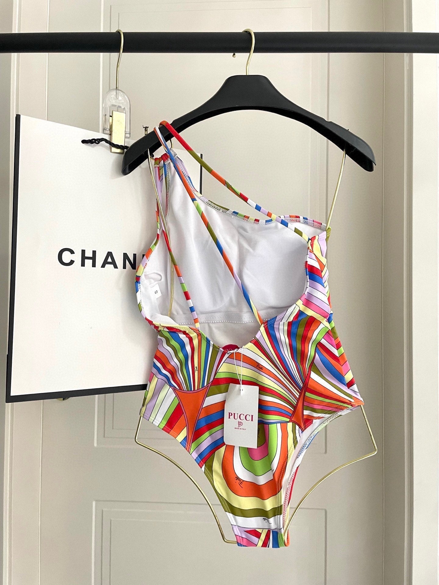 Pucci One-Piece Swimsuit Cotton Blend 829328