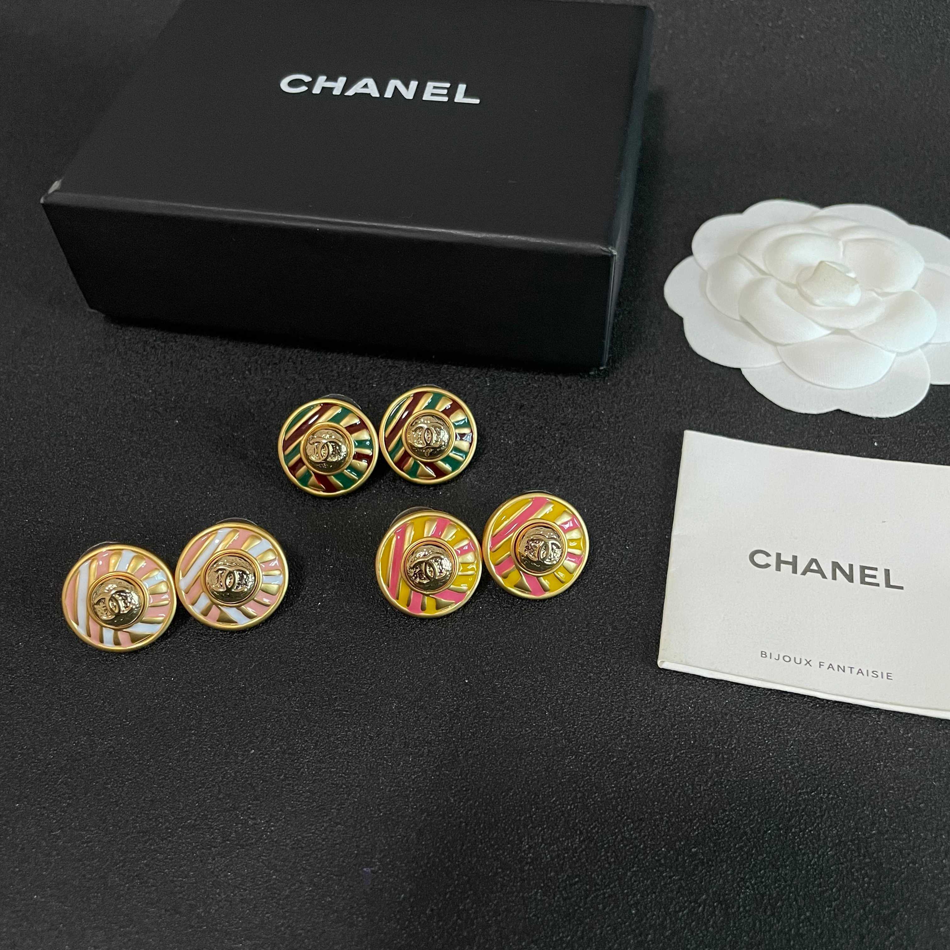 CC Sunburst Stud Earrings Multicolor 65968