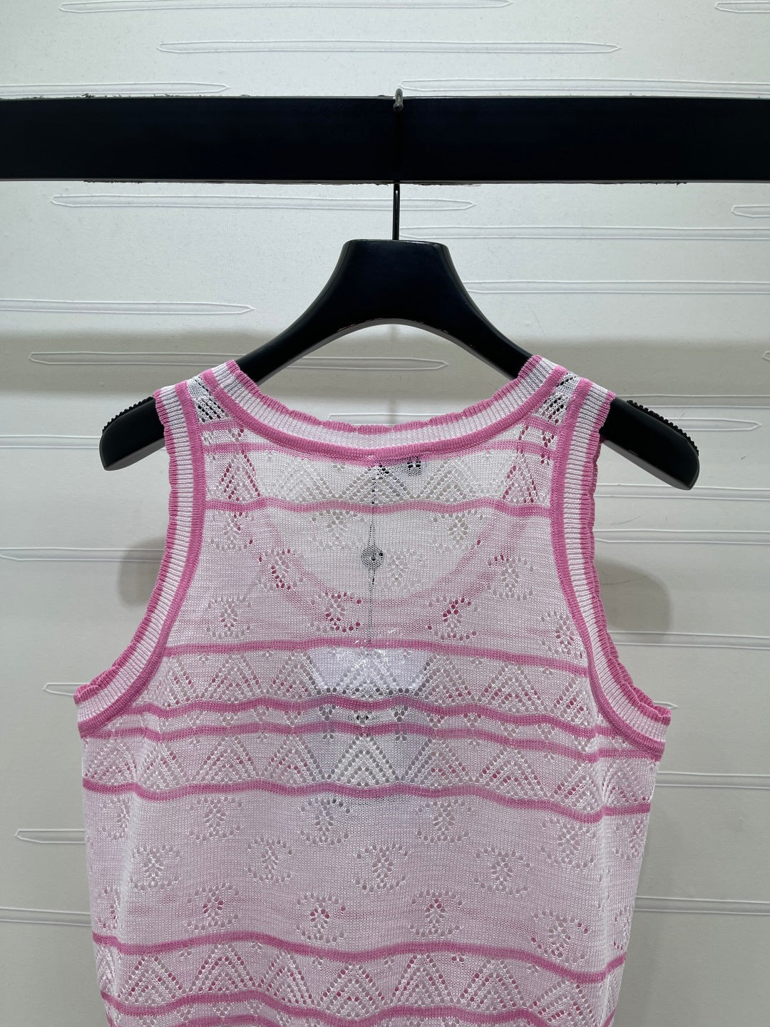 CC Openwork Knit Tank Top Tencel 406475