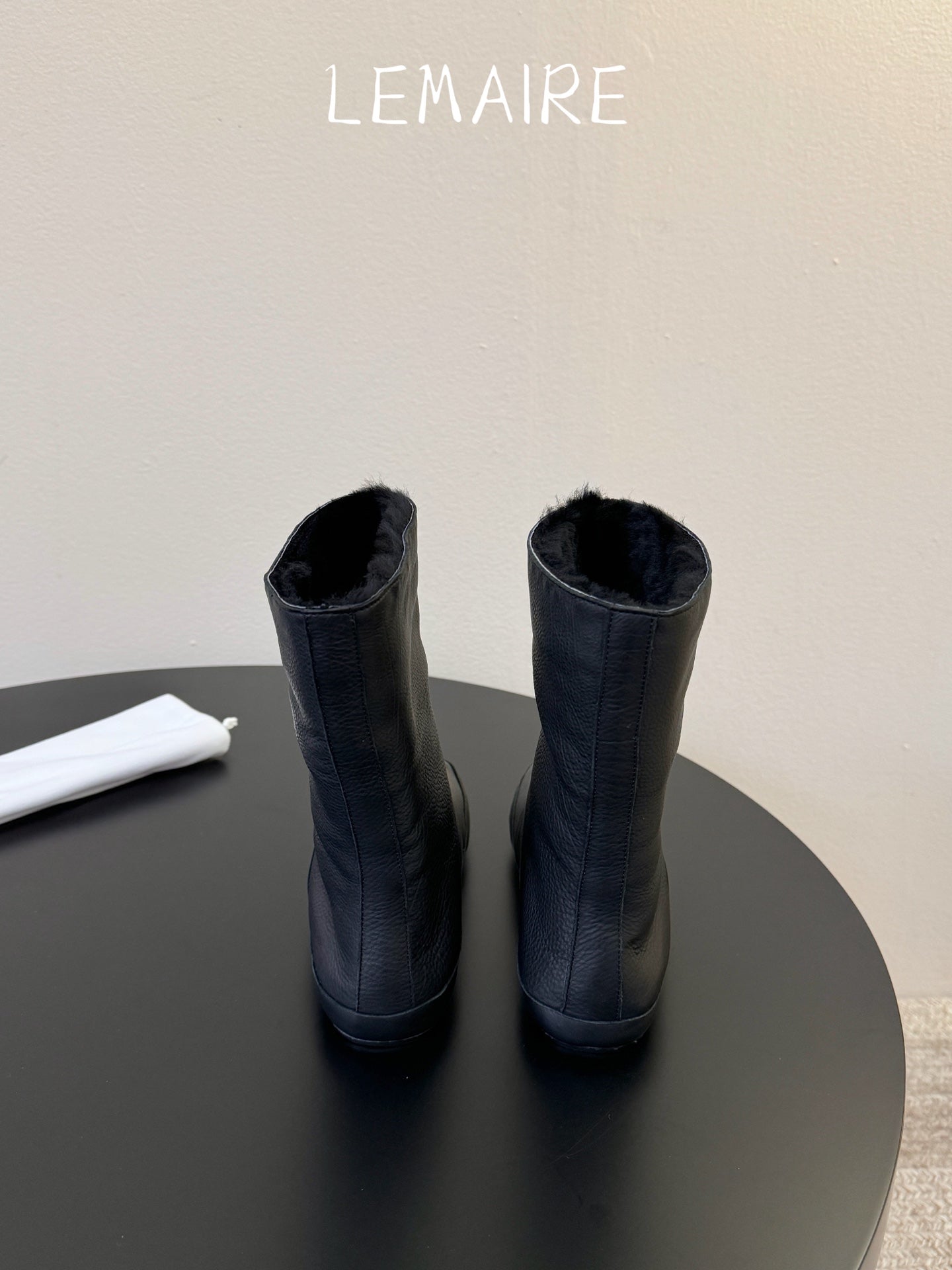 TR 26S Toni Ankle Boots Black Calfskin Shearling 933559