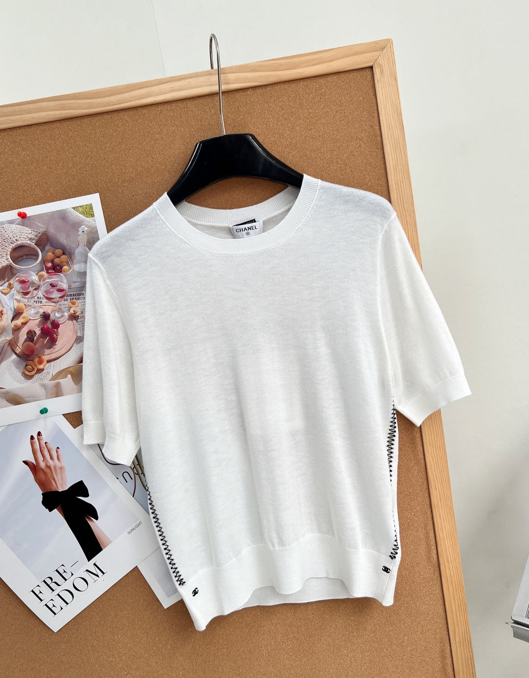 CC Zigzag Knit Top Cashmere 757864