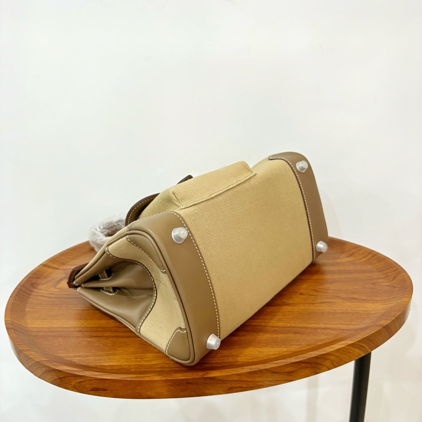 HM Birkin Cargo 25CM Handbag Etoupe Swift Canvas