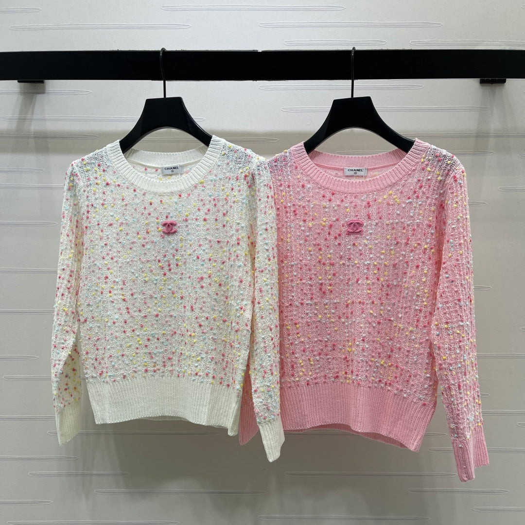 CC Tweed Knit Jumper Multicolor Wool 415921