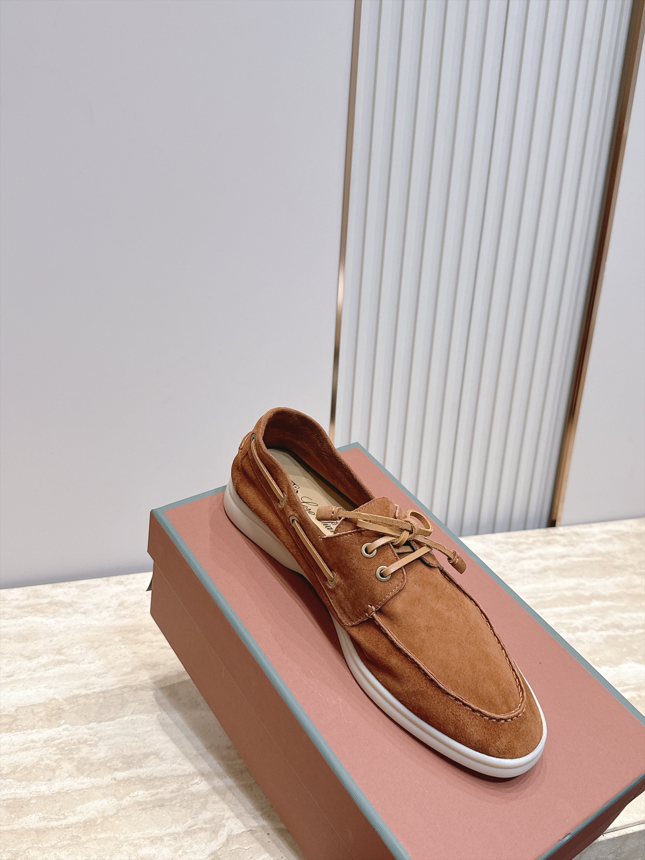 LP Sea-Sail Walk Boat Shoes Beige Suede 954500