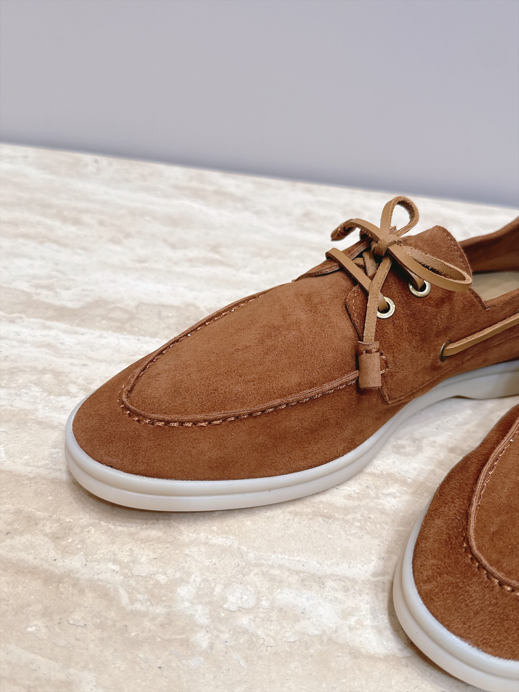 LP Sea-Sail Walk Boat Shoes Beige Suede 954500