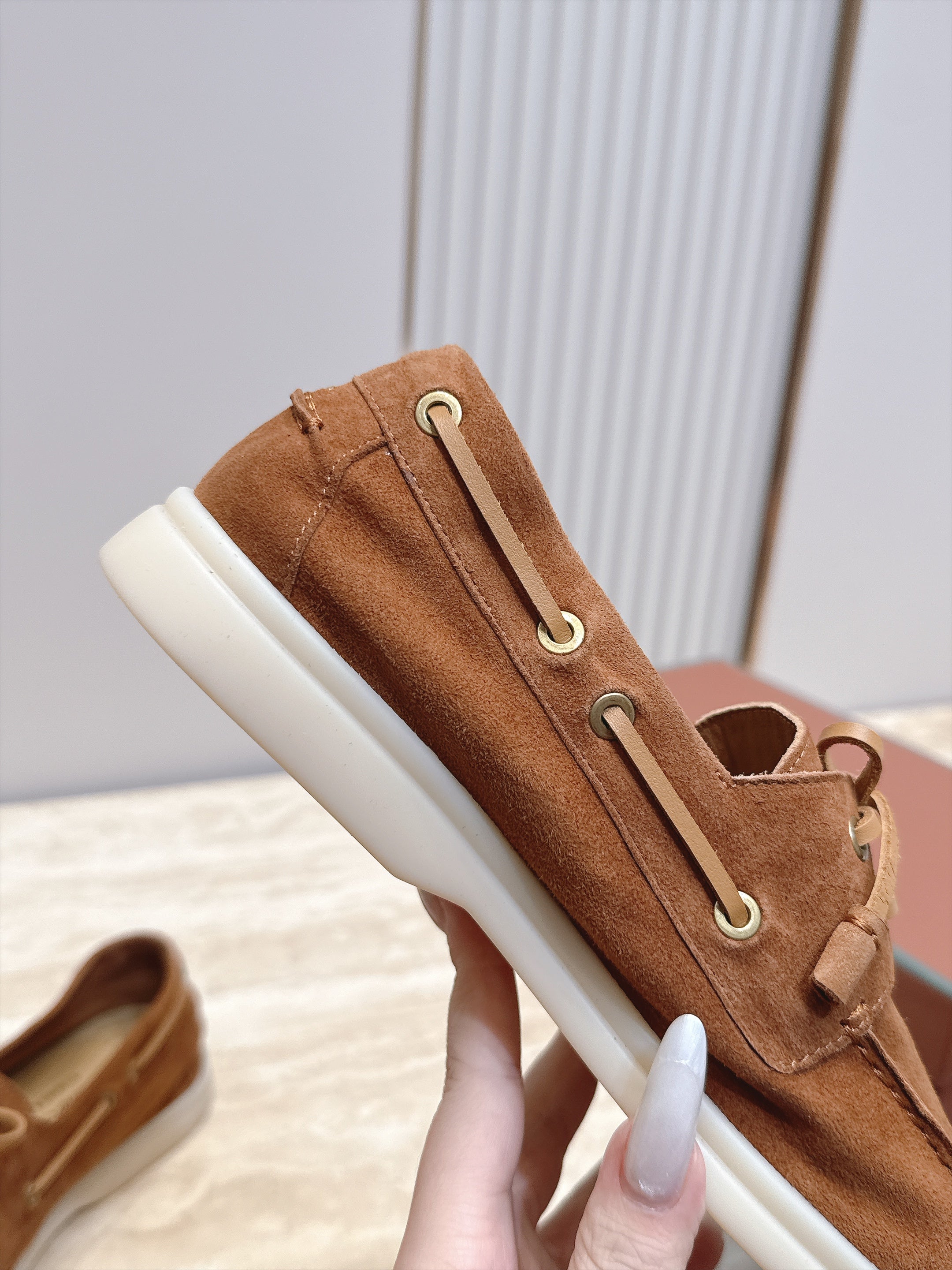 LP Sea-Sail Walk Boat Shoes Beige Suede 954500