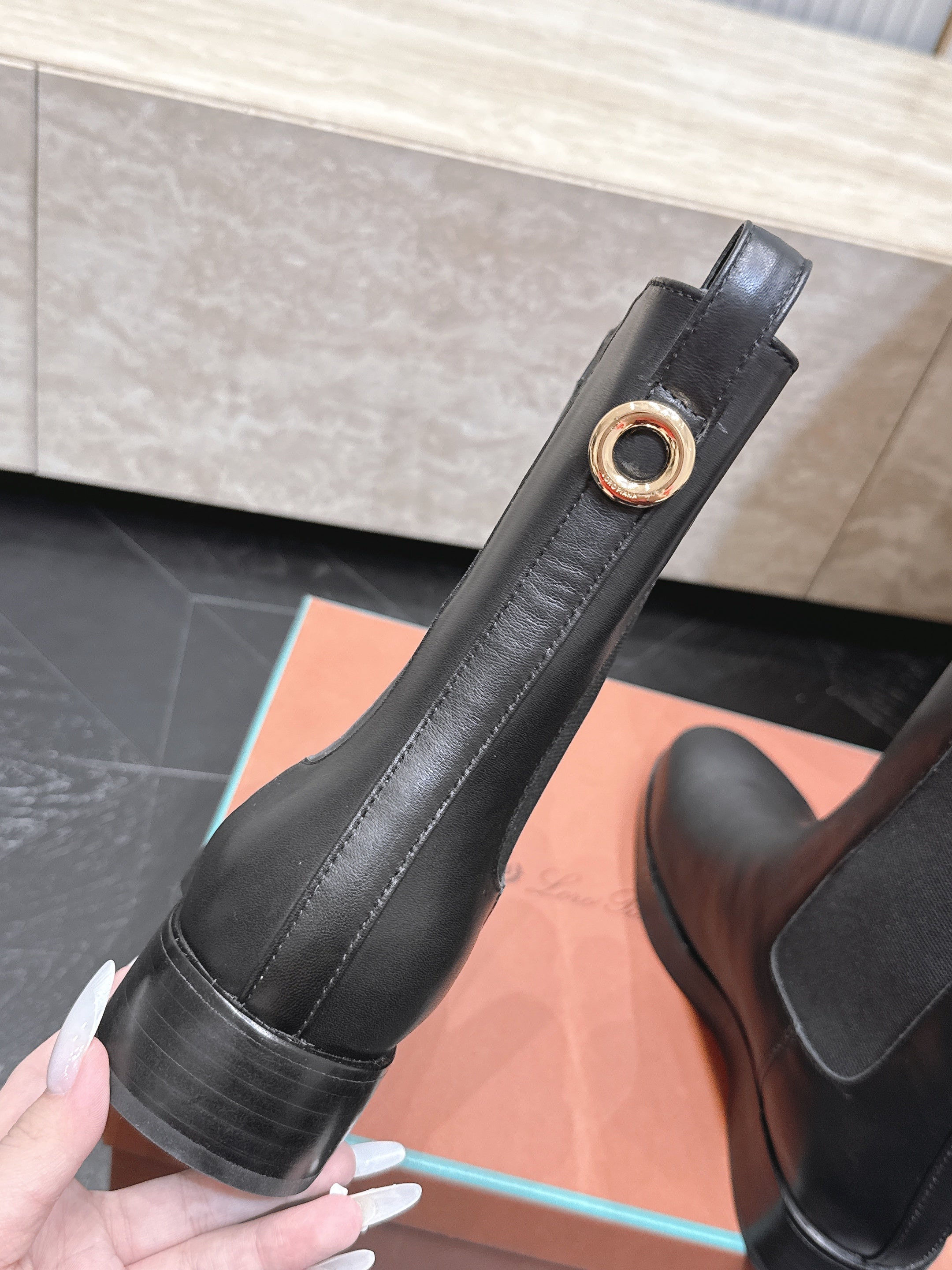 LP Chelsea Boots 3.5CM Black Leather 954493