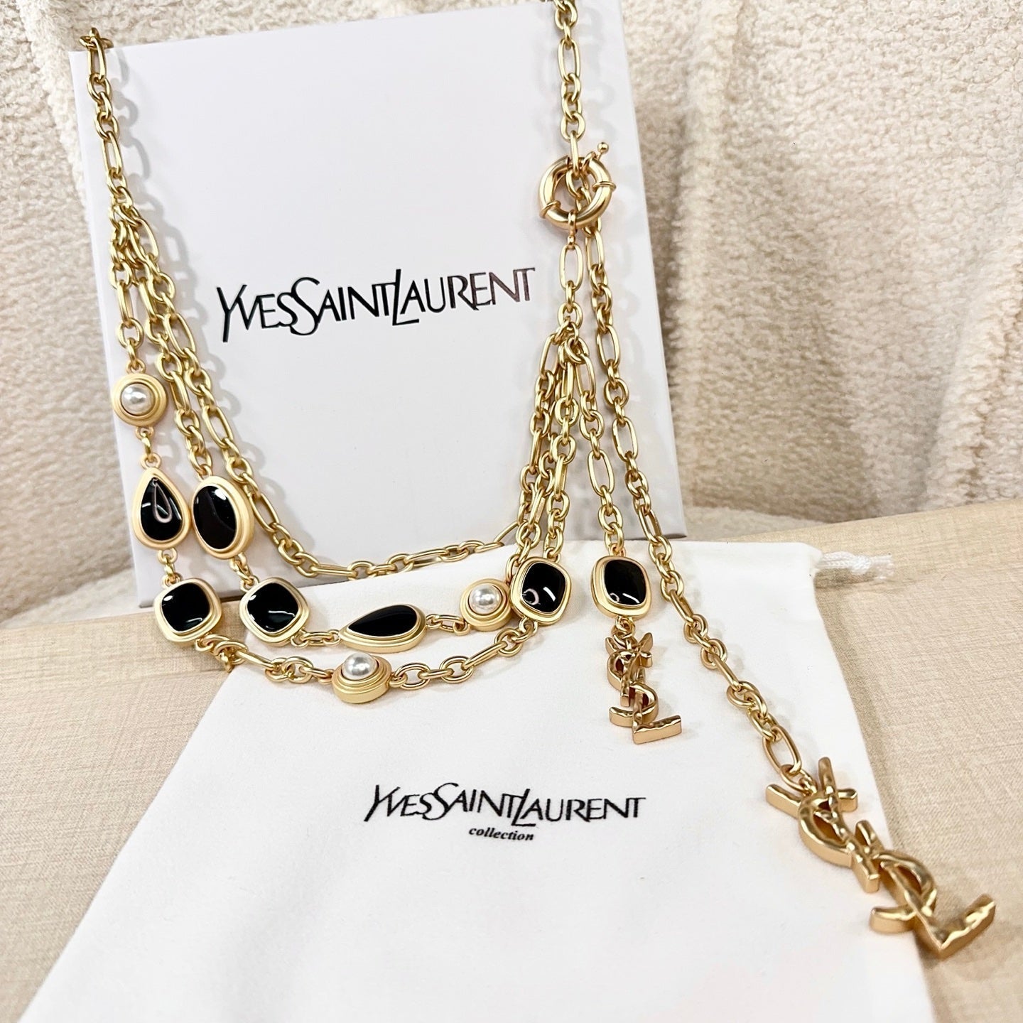 YSL Waist Belt Chain Model 215203