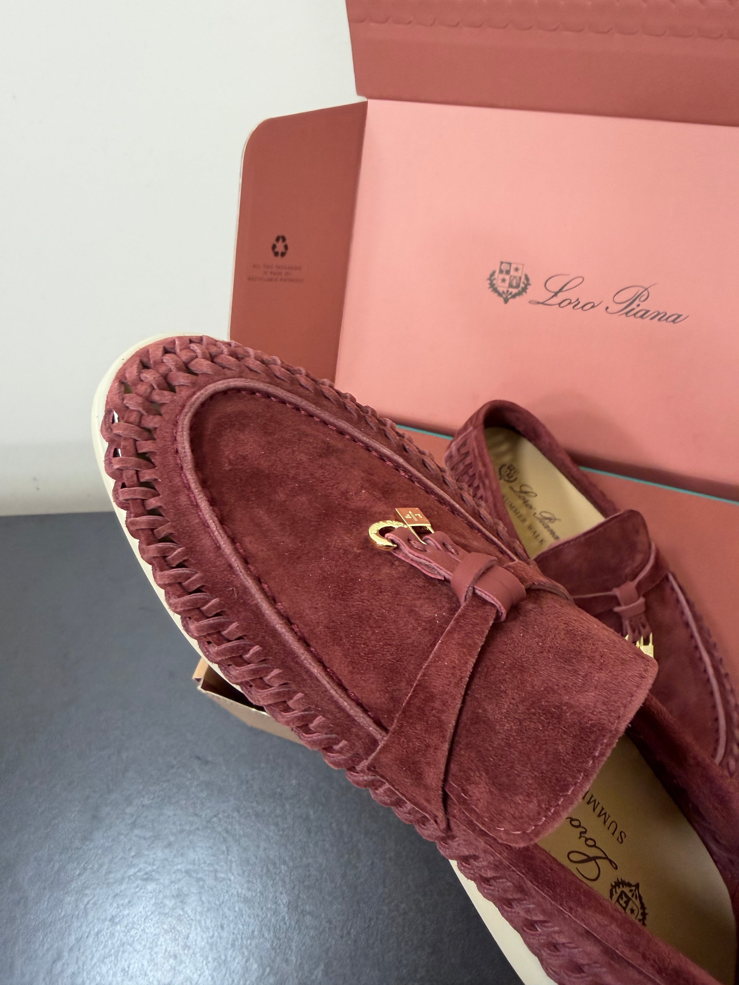 LP Summer Charms Walk Loafers Burgundy Suede 984720
