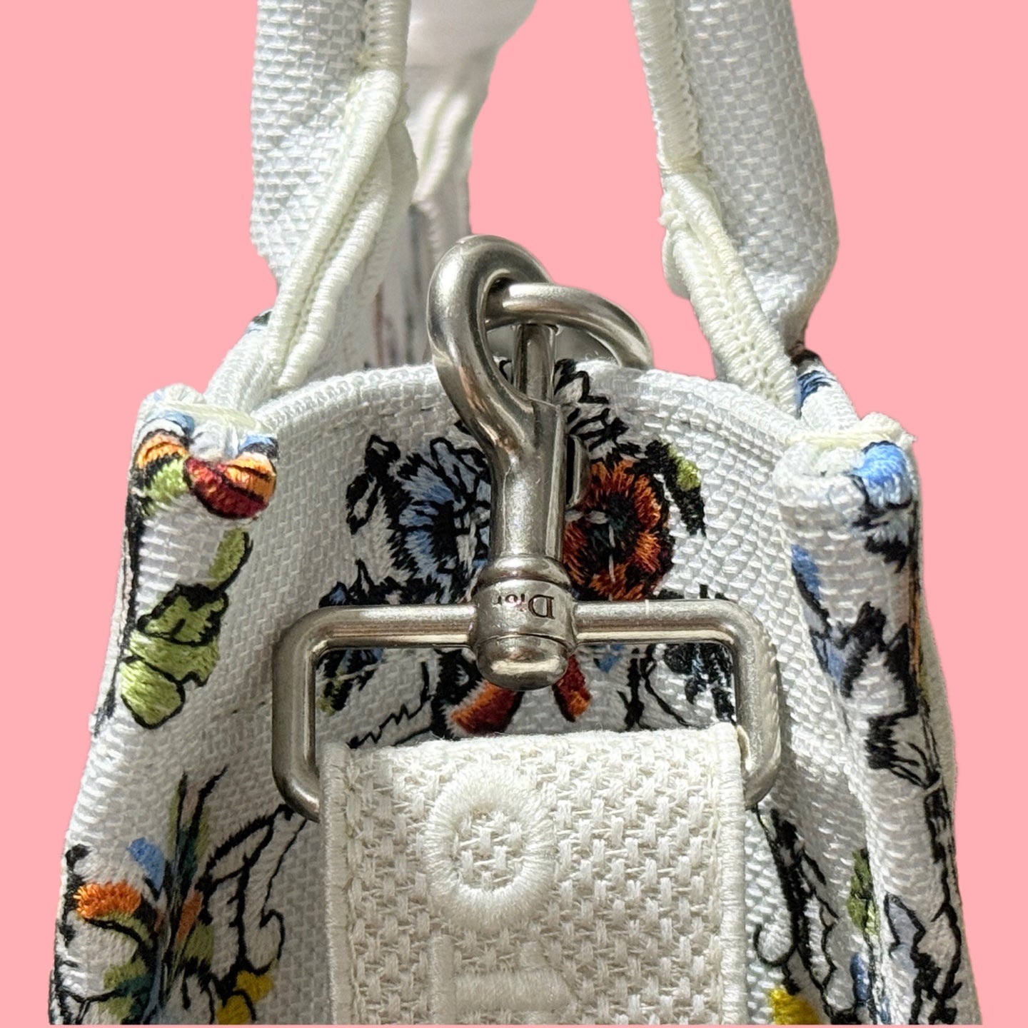 CD Book Tote Floral Embroidery Canvas 164660