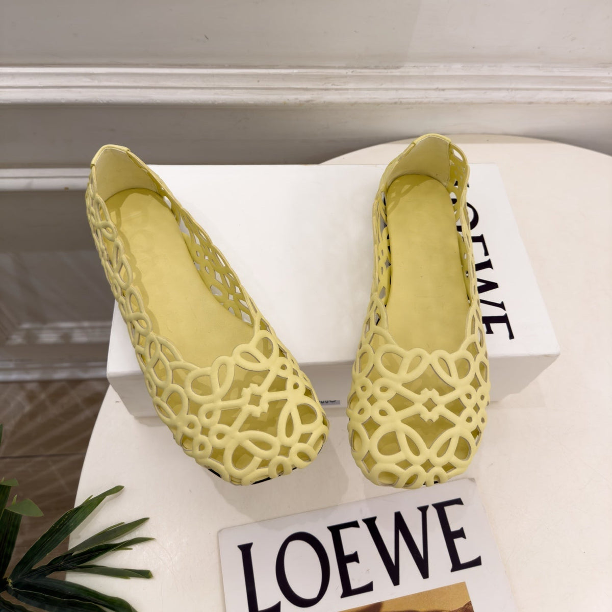 LW 26S Origami Slingback Pumps 4.5cm White Leather 111583