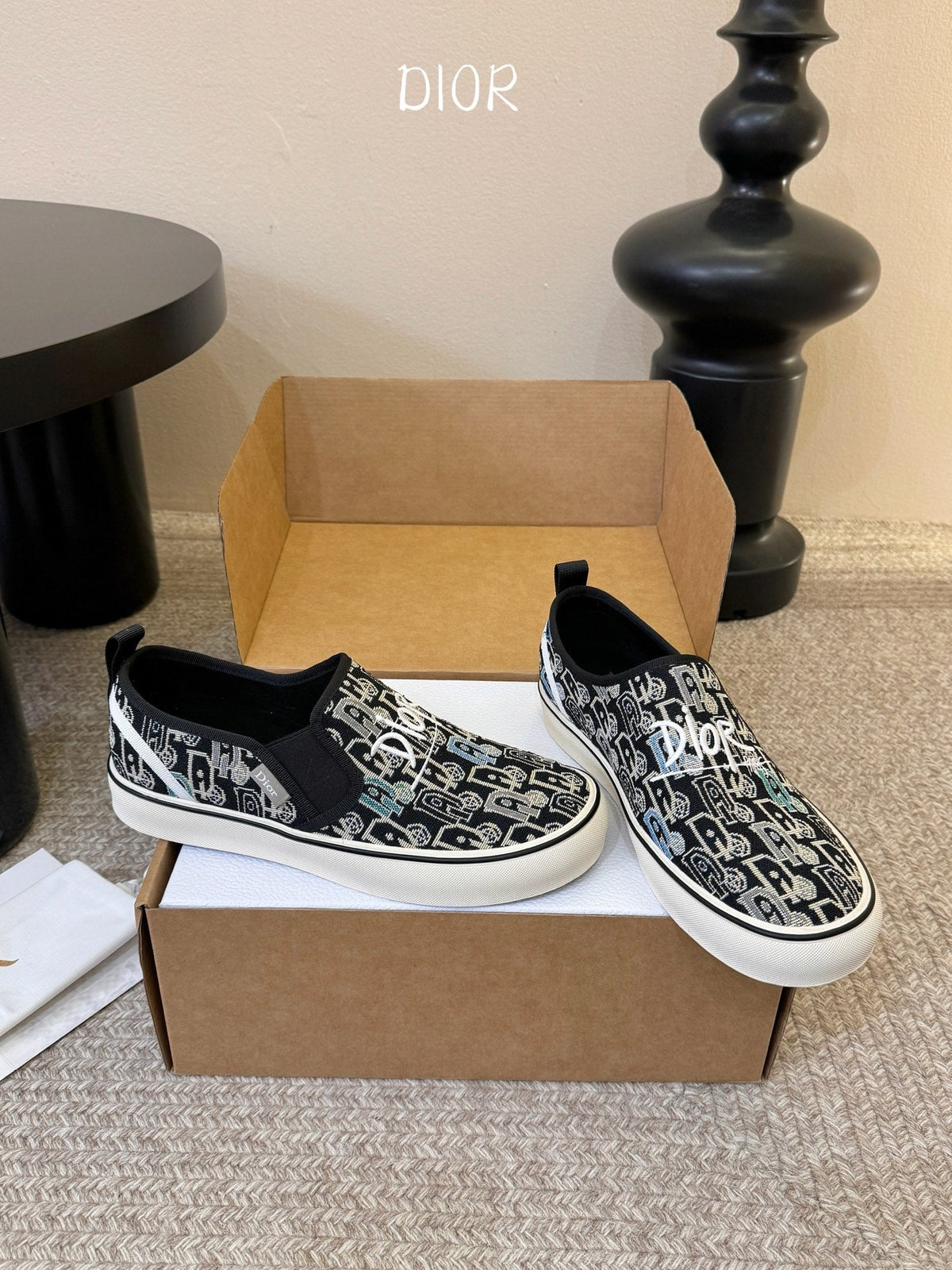 Dior 26s Walk'n'Dior Slip-On Sneakers Multicolor Dior Oblique Embroidered Canvas Style 06