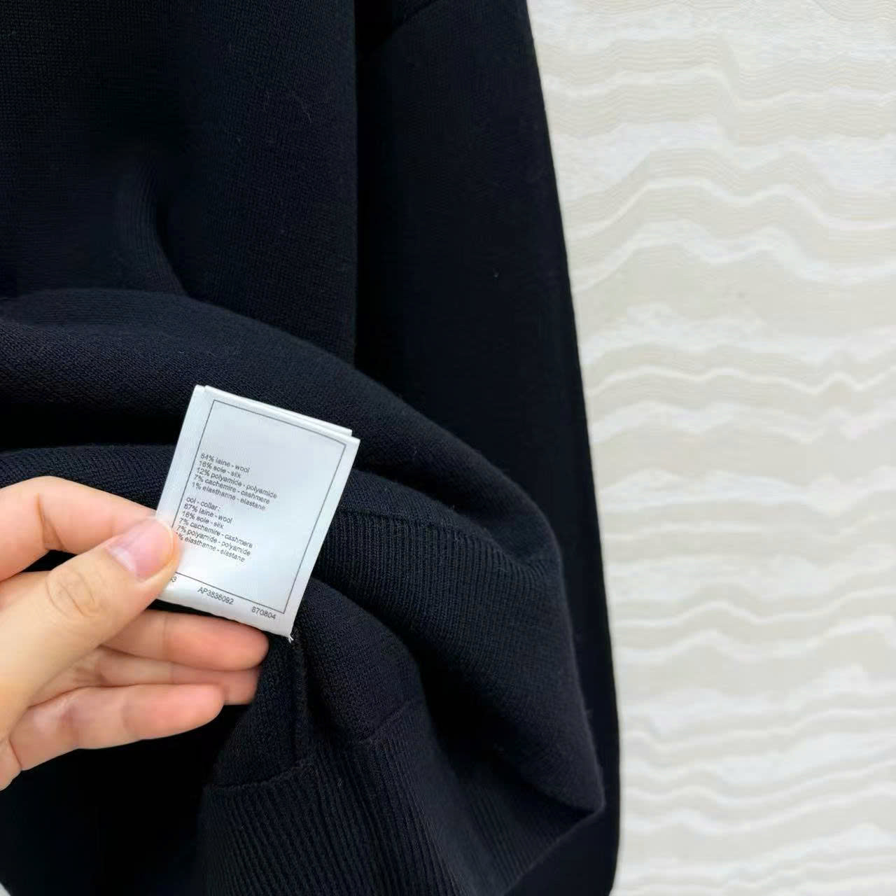 CC 26s Turtleneck Pullover Black Cashmere