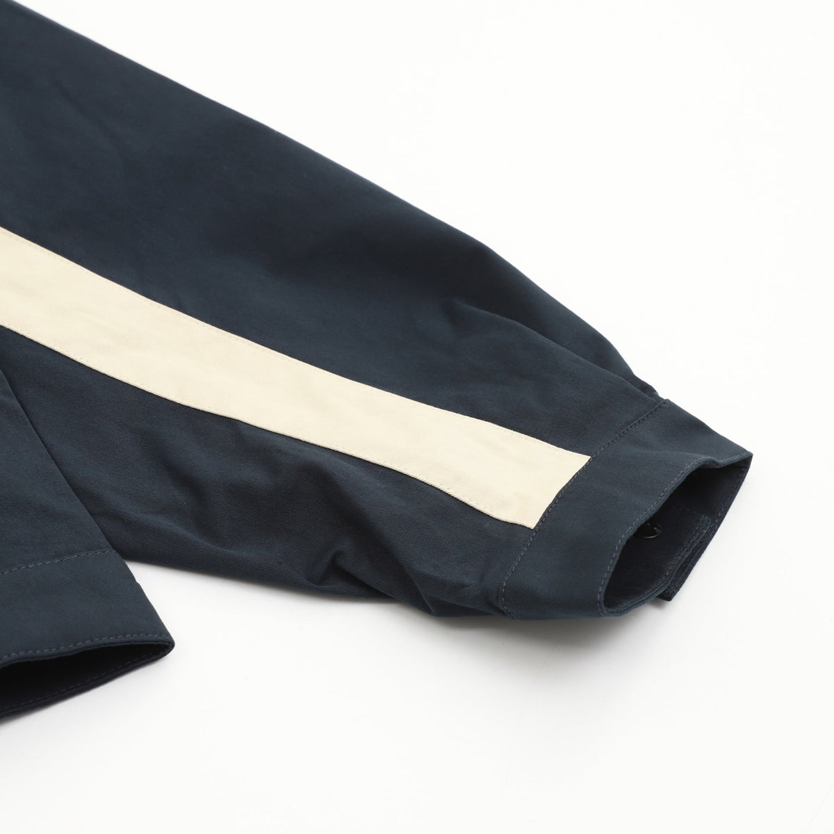 YSL 26s Track Jacket Navy Blue Beige Stripe Men
