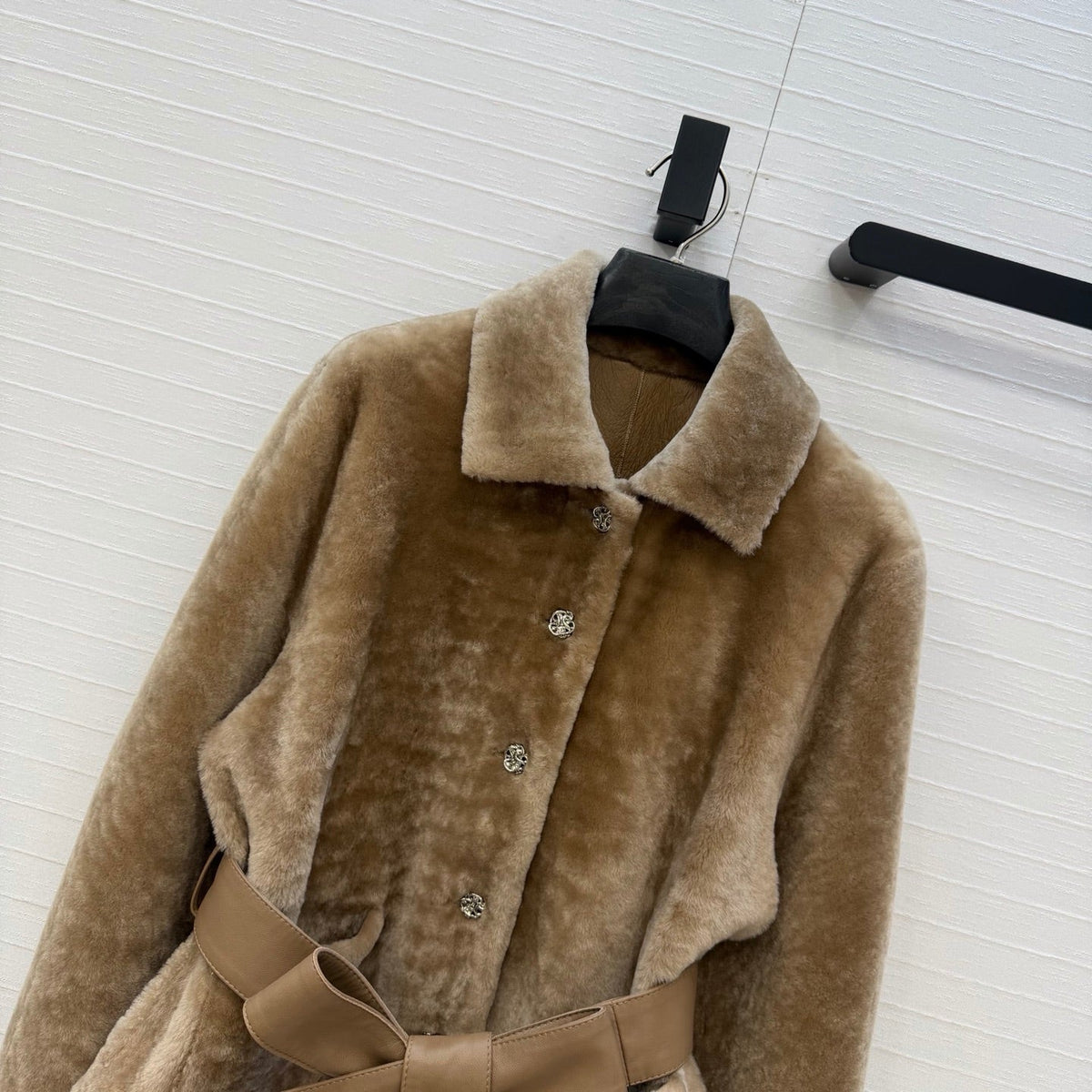 CC 26S Belted Shearling Jacket 440448
