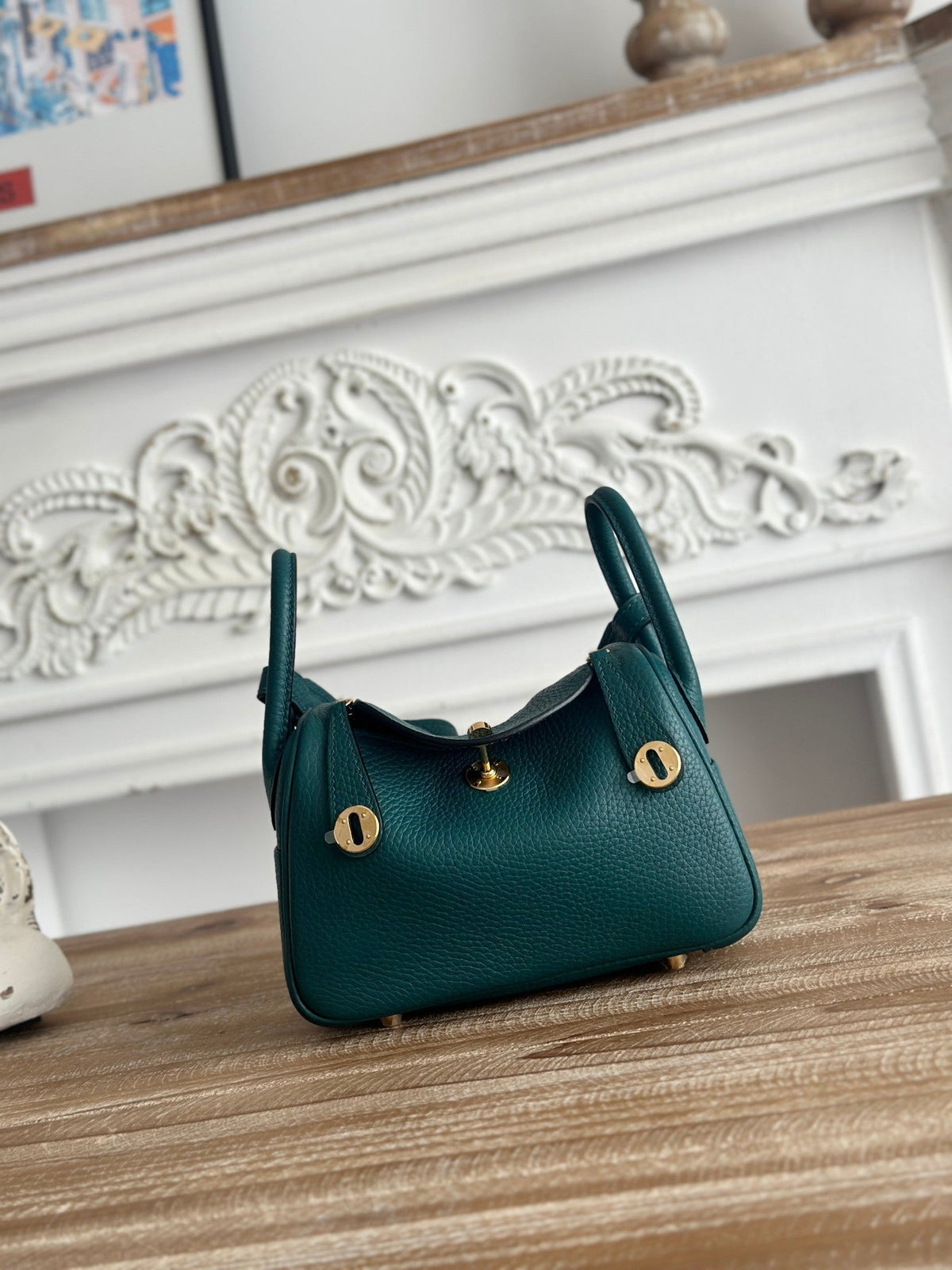 High-end Hermes 2026 Lindy Bag 19cm Togo Leather 2
