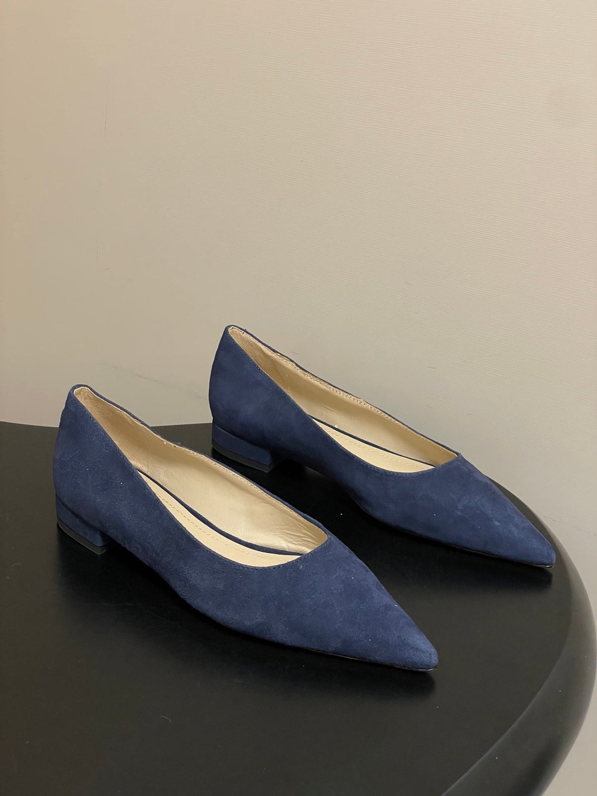 GR 26s Flats Navy Blue Suede 164788