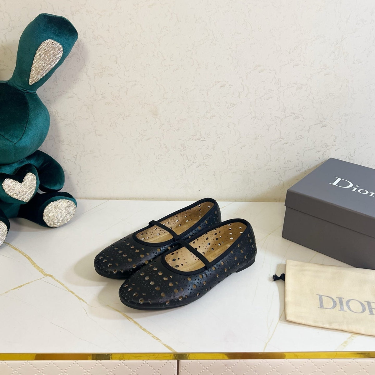Dior 26s Mary Jane Flats Black Calfskin
