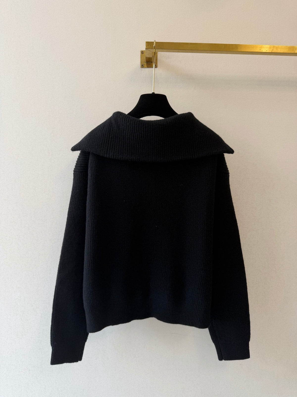 CE Trucker Ribbed Half-Zip Sweater Knit Wool