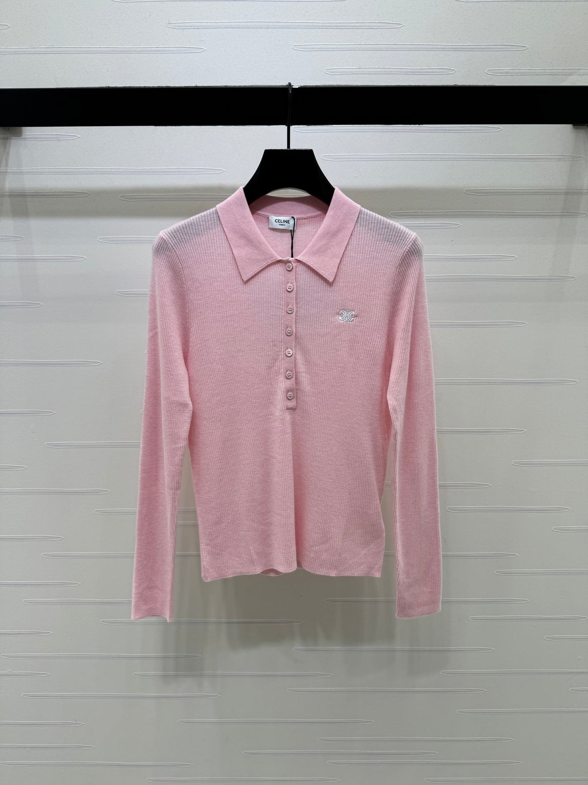 CE 26S Knit Polo Top Embroidered Emblem Tencel 430298