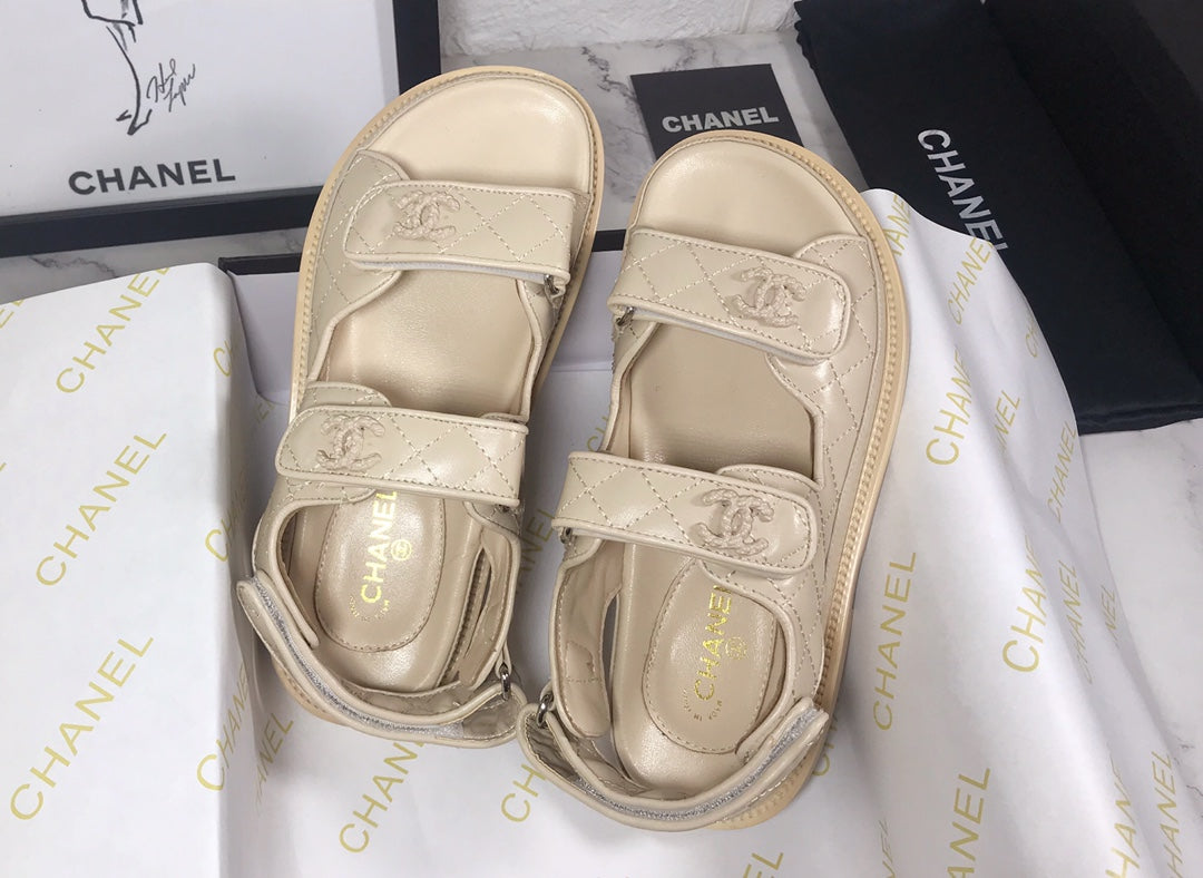 CC 25S Dad Sandal Nude Calfskin