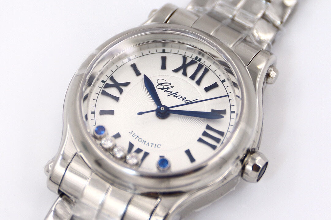 Happy Sport 36mm Silver White Dial