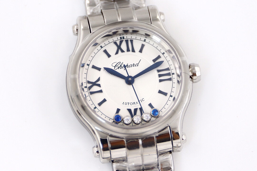 Happy Sport 36mm Silver White Dial