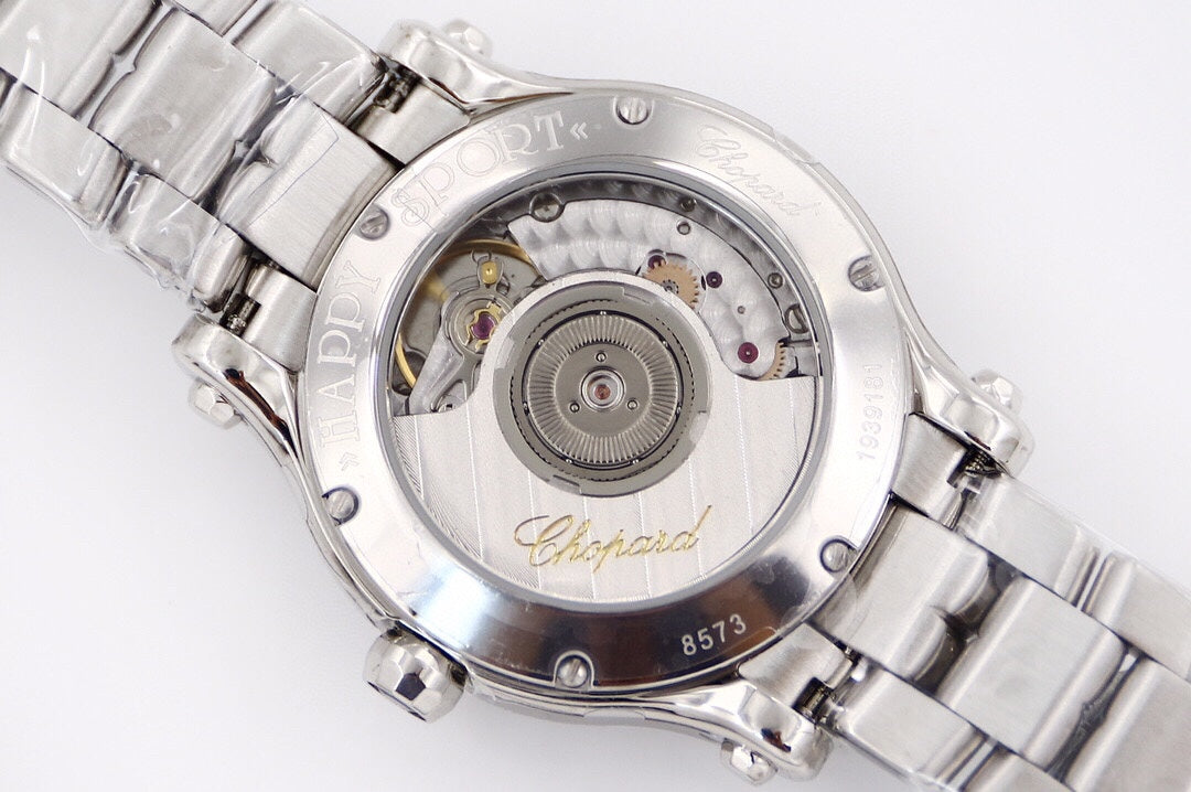 Happy Sport 36mm Silver White Dial