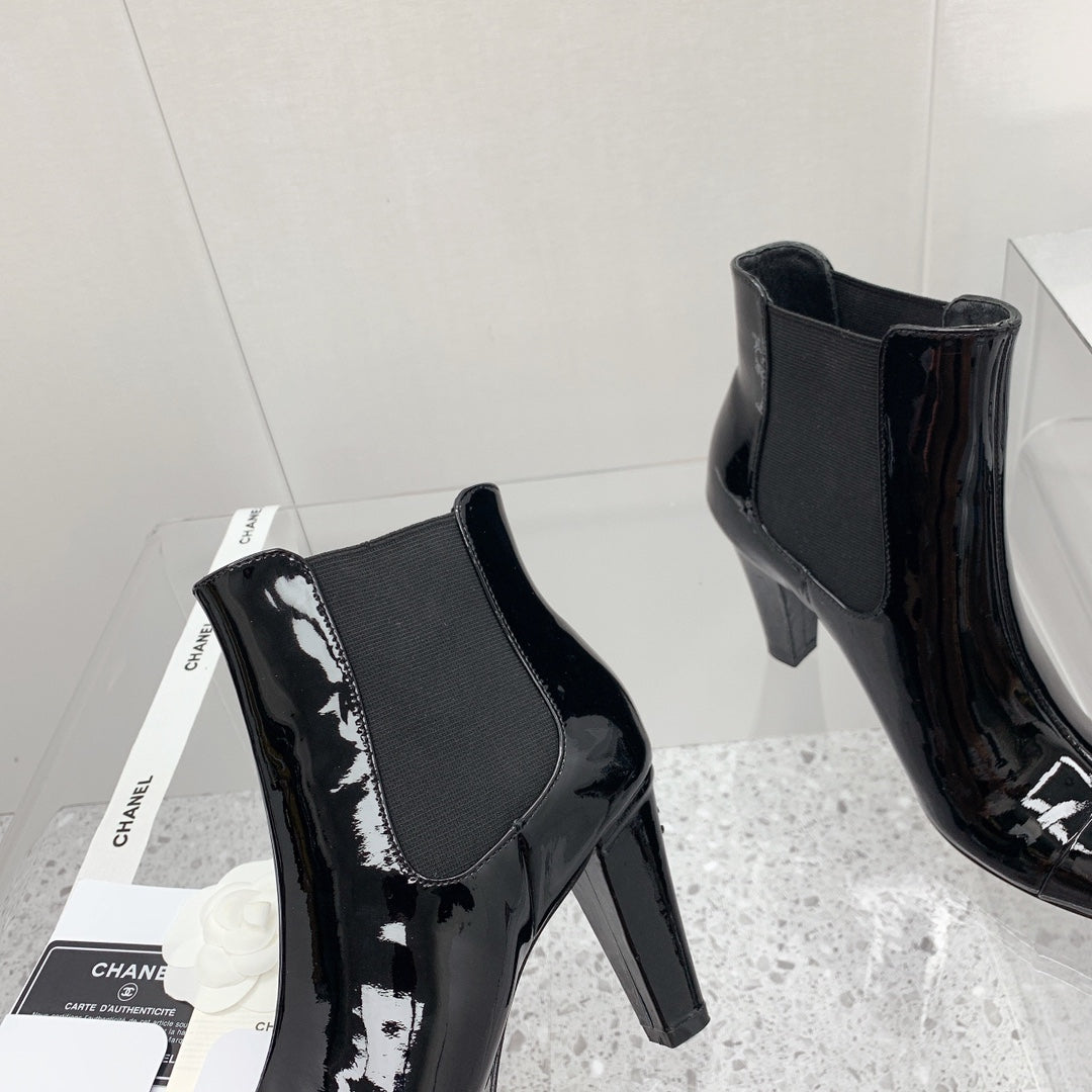 CC 26s Chelsea Boots 8cm Black Black Patent Leather 162839