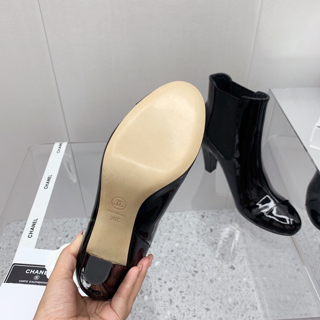 CC 26s Chelsea Boots 8cm Black Black Patent Leather 162839