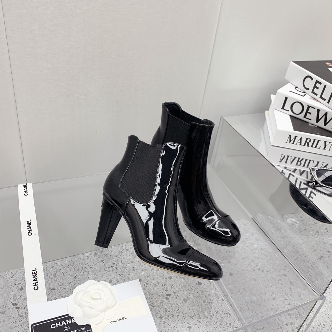 CC 26s Chelsea Boots 8cm Black Black Patent Leather 162839