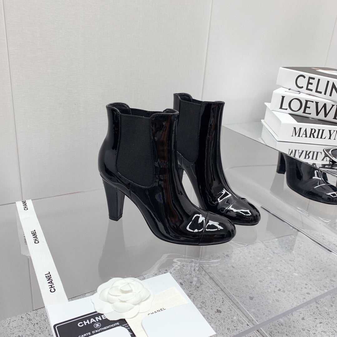 CC 26s Chelsea Boots 8cm Black Black Patent Leather 162839