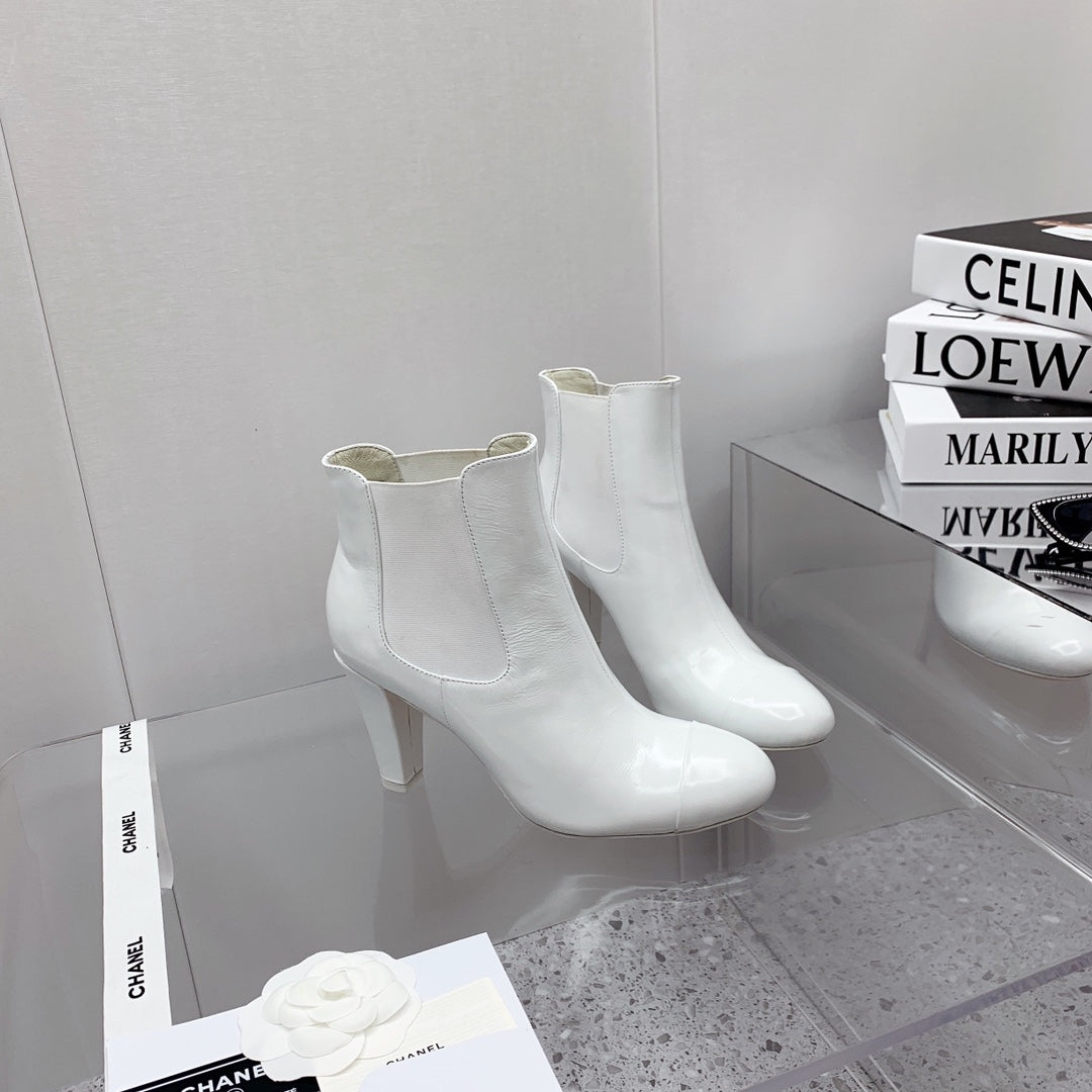 CC 26s Chelsea Boots 8cm White White Leather 162838