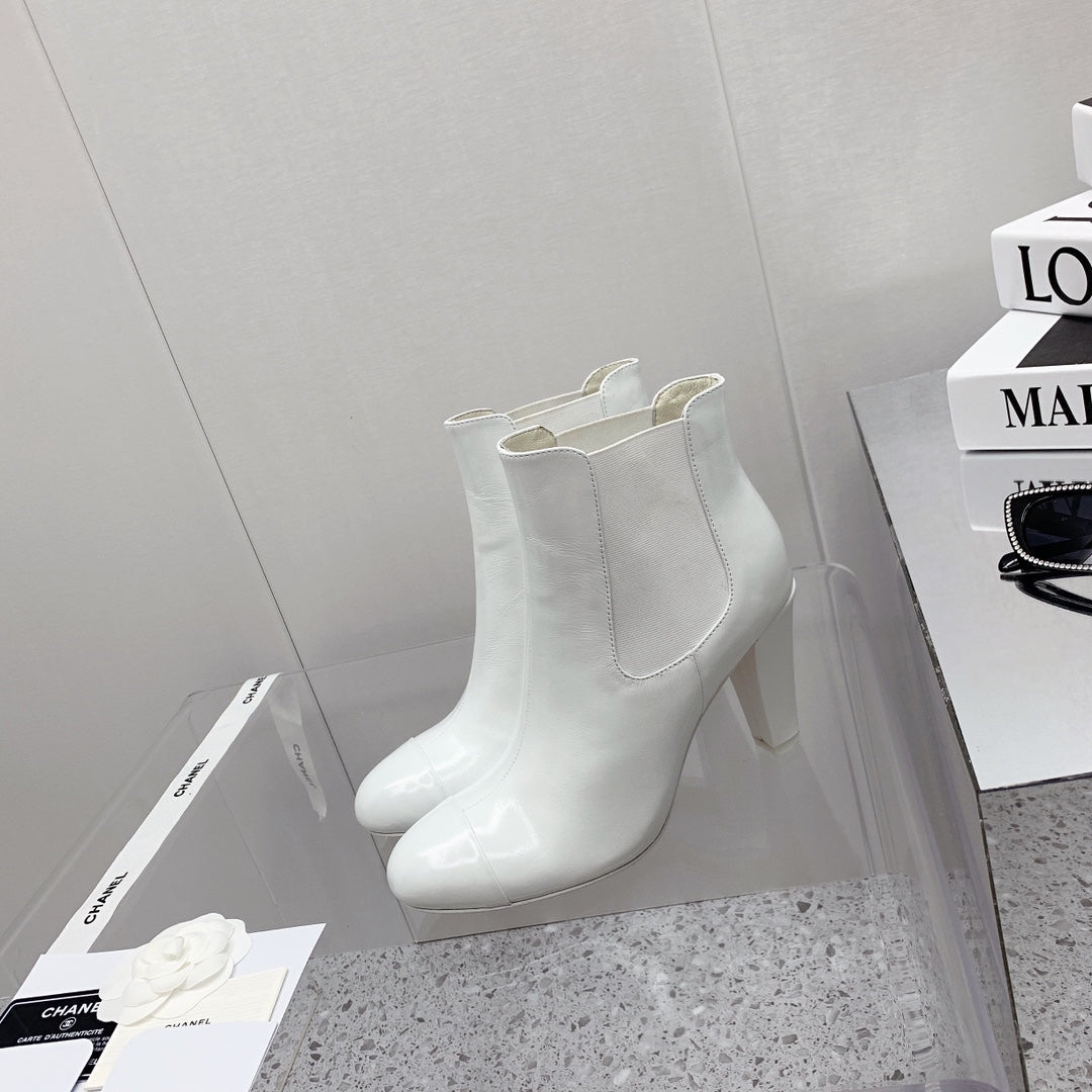 CC 26s Chelsea Boots 8cm White White Leather 162838