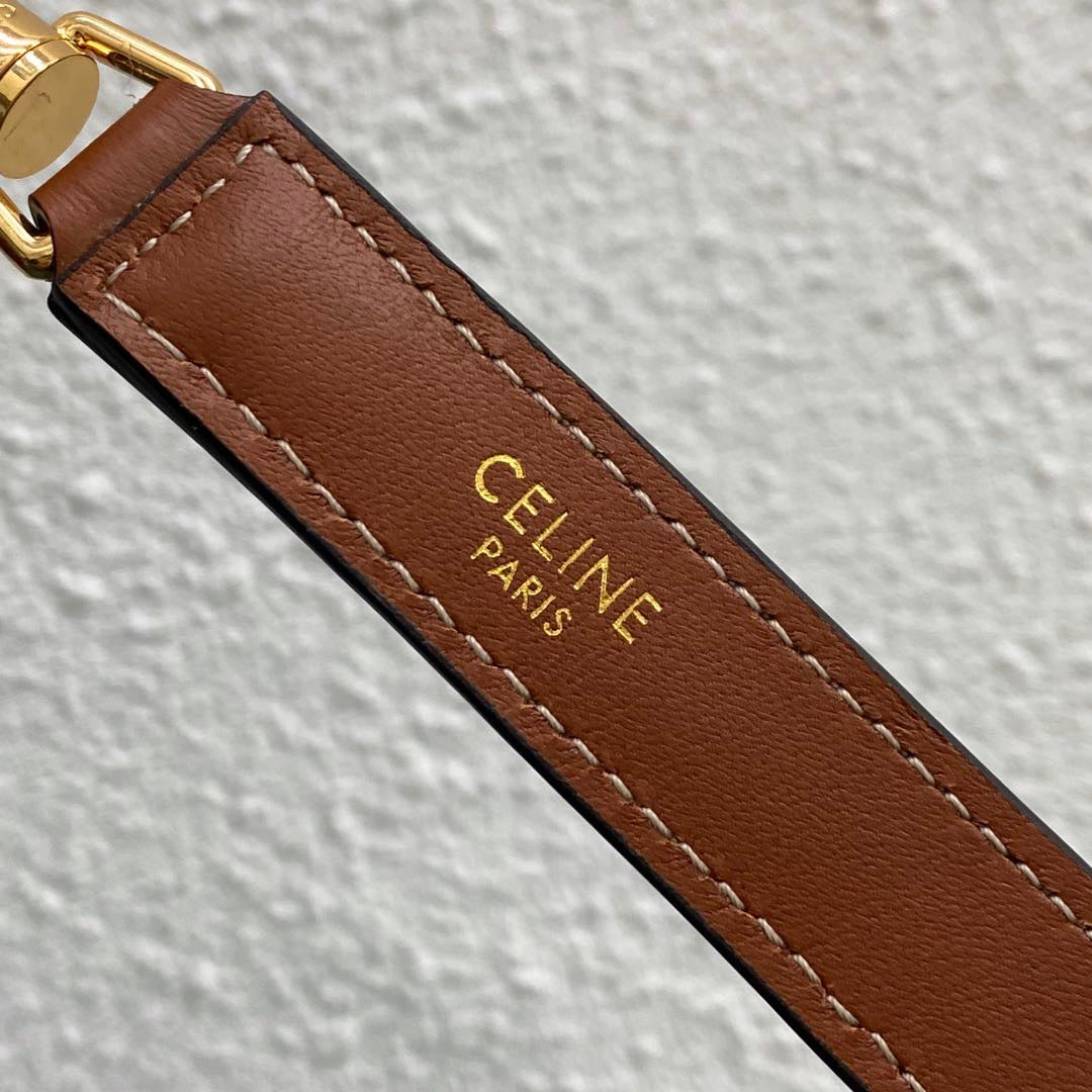 Celine Teen Bucket 16 Bag Brown Calfskin