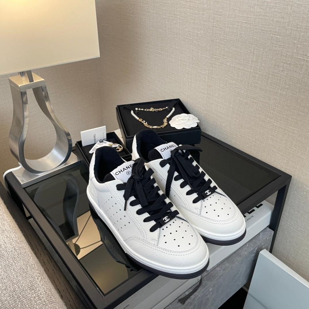 CC 22A Sneaker Black White Calfskin & Rubber 413922