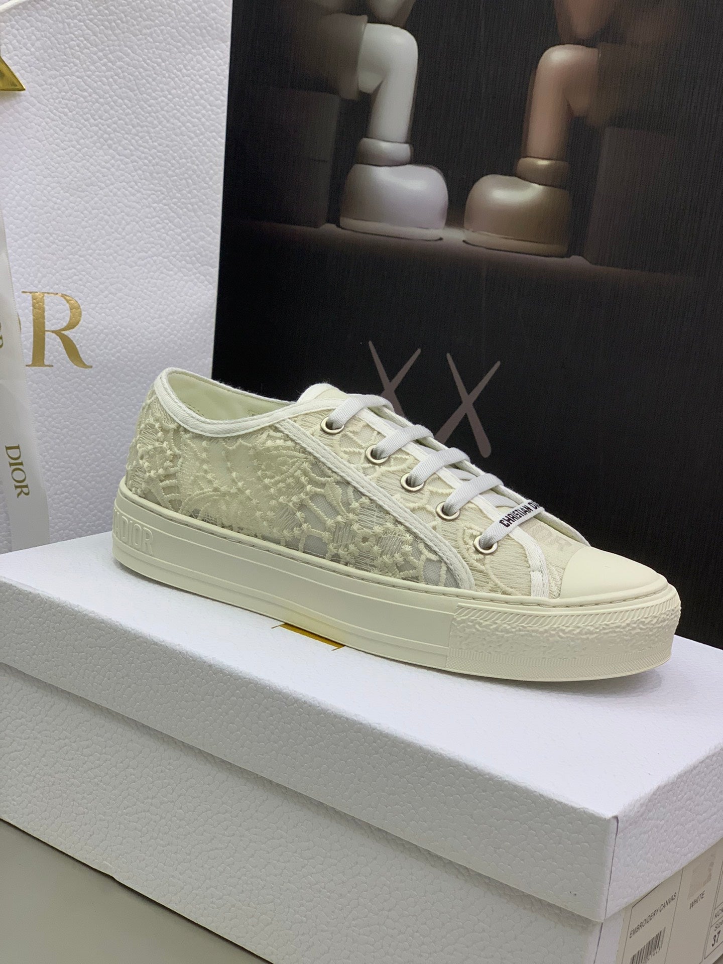 CD 26s Walk'n'Dior Sneaker Cream Cotton 966659