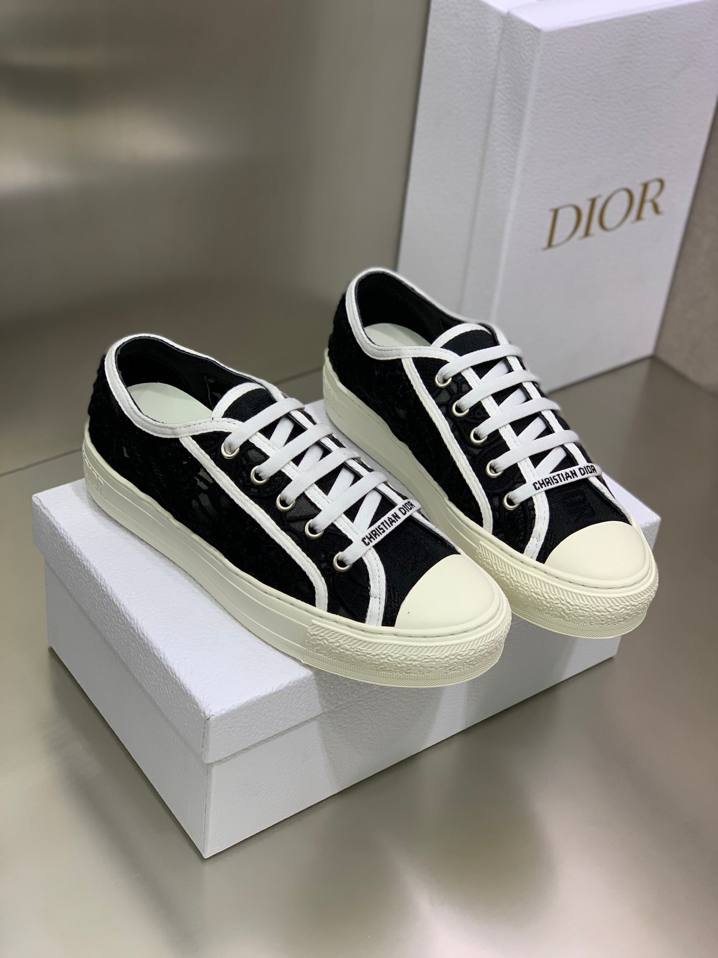 CD 26s Walk'n'Dior Sneaker Black Cotton 966660