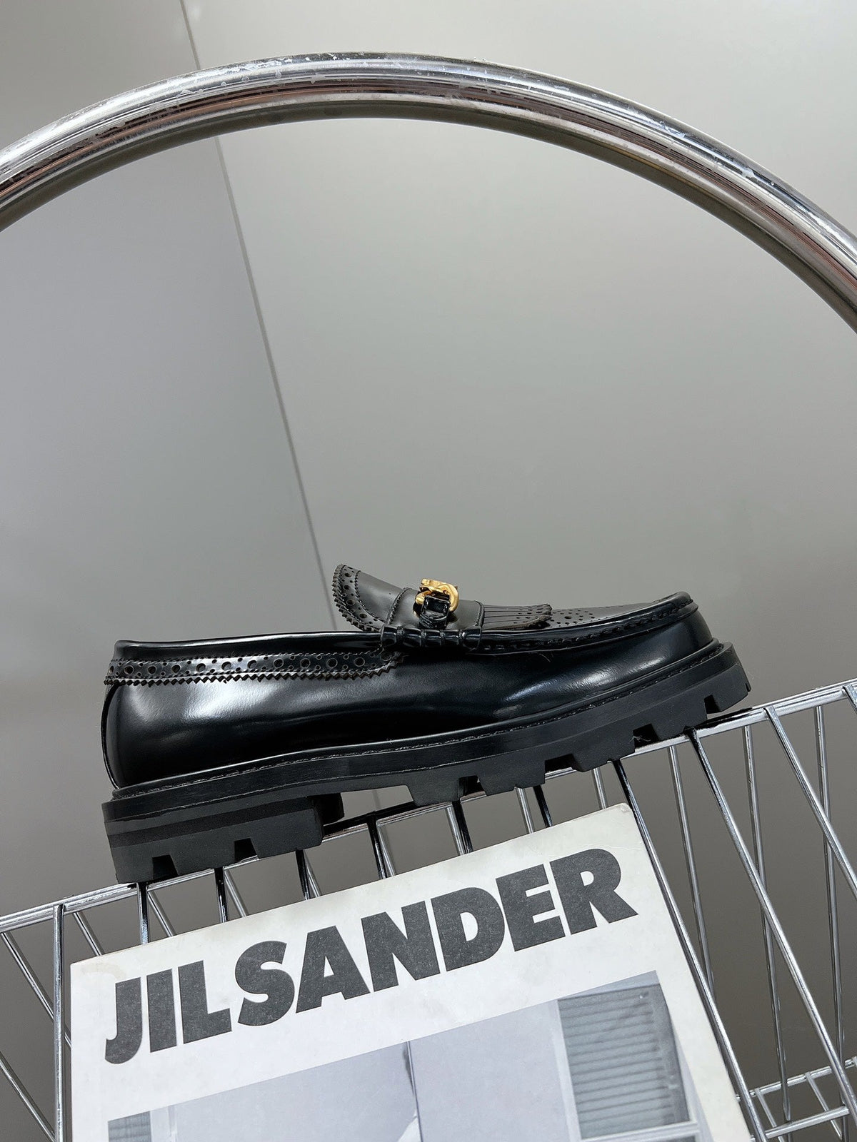 CE 26s Margaret Loafers 3.5cm Black Leather 131452