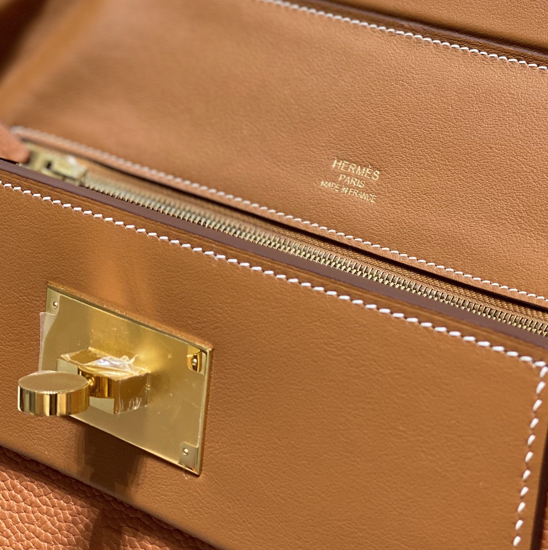HM 26s 24/24 Bag 29cm Tan Brown Togo Leather