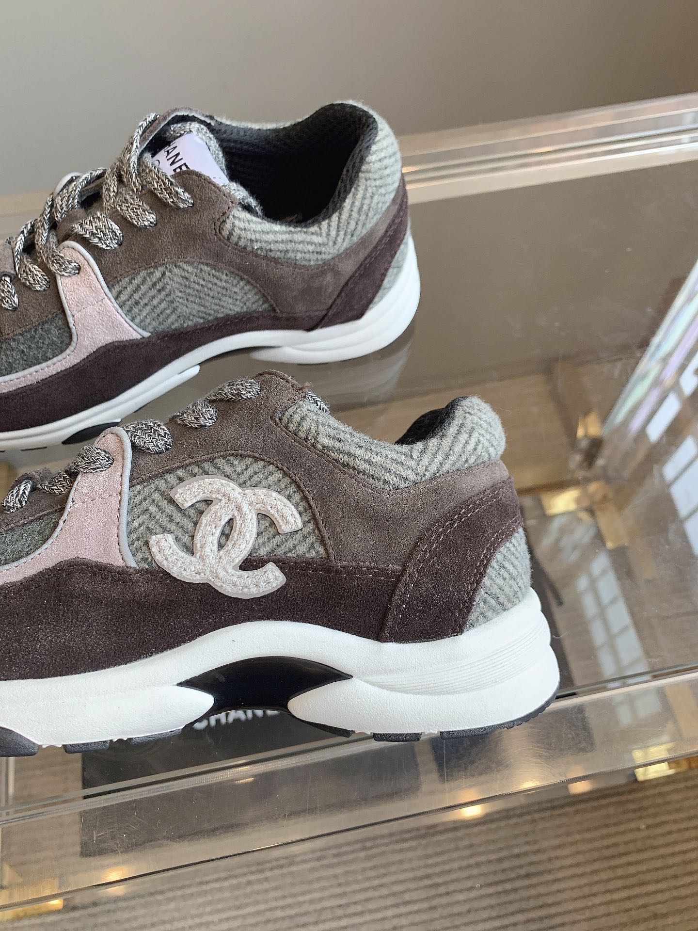 CC Sneaker In Multicolor Suede 145636