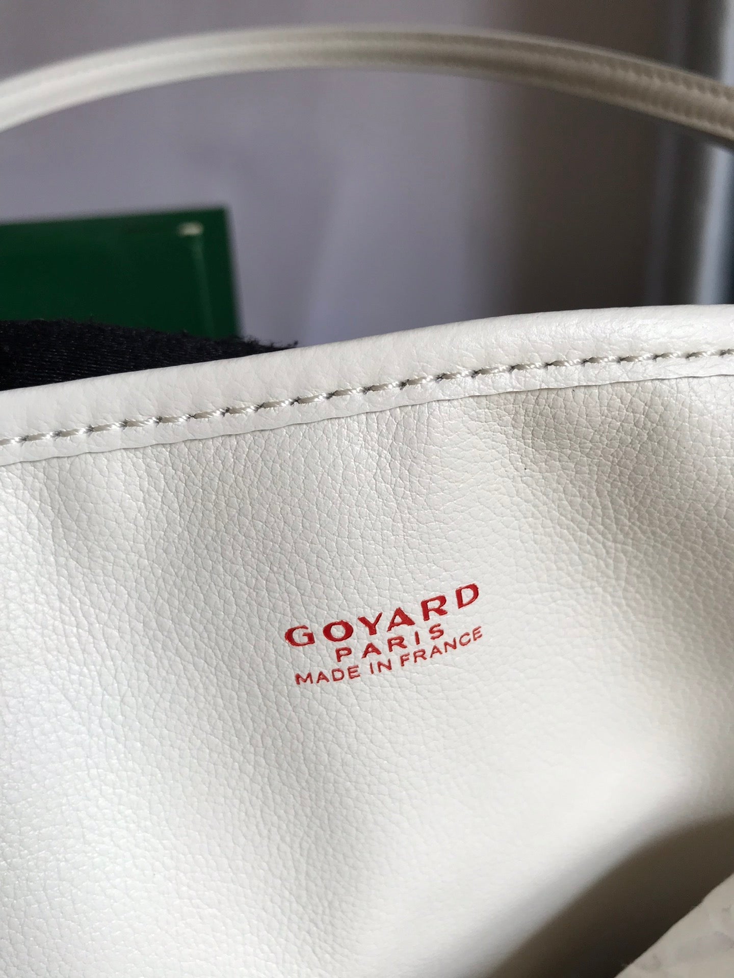 Goyard Anjou GM Bag 39cm White Calfskin Goyardine Canvas 290818