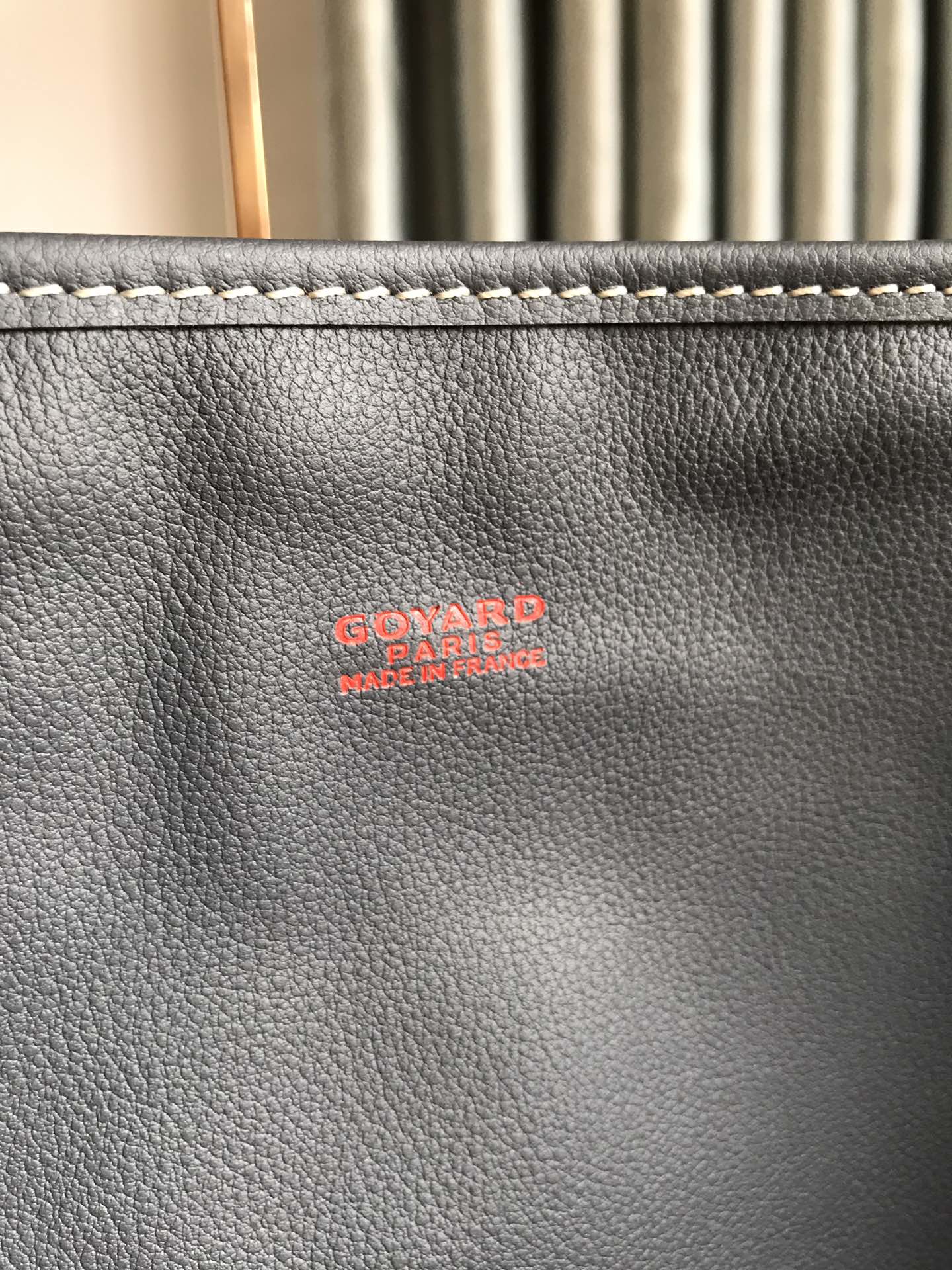 Goyard Anjou GM Bag 39cm Grey Calfskin Goyardine Canvas 290822