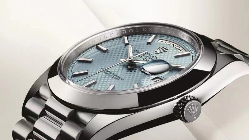 Rolex Datejust 41mm Silver Light Blue Dial