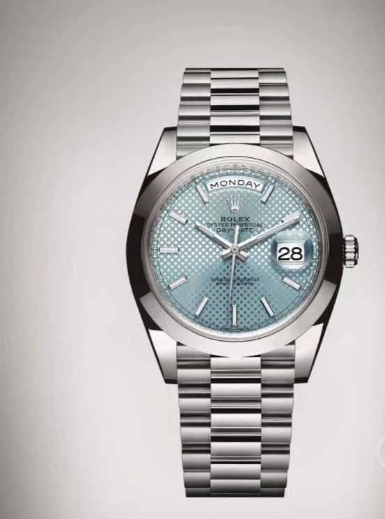 Rolex Datejust 41mm Silver Light Blue Dial