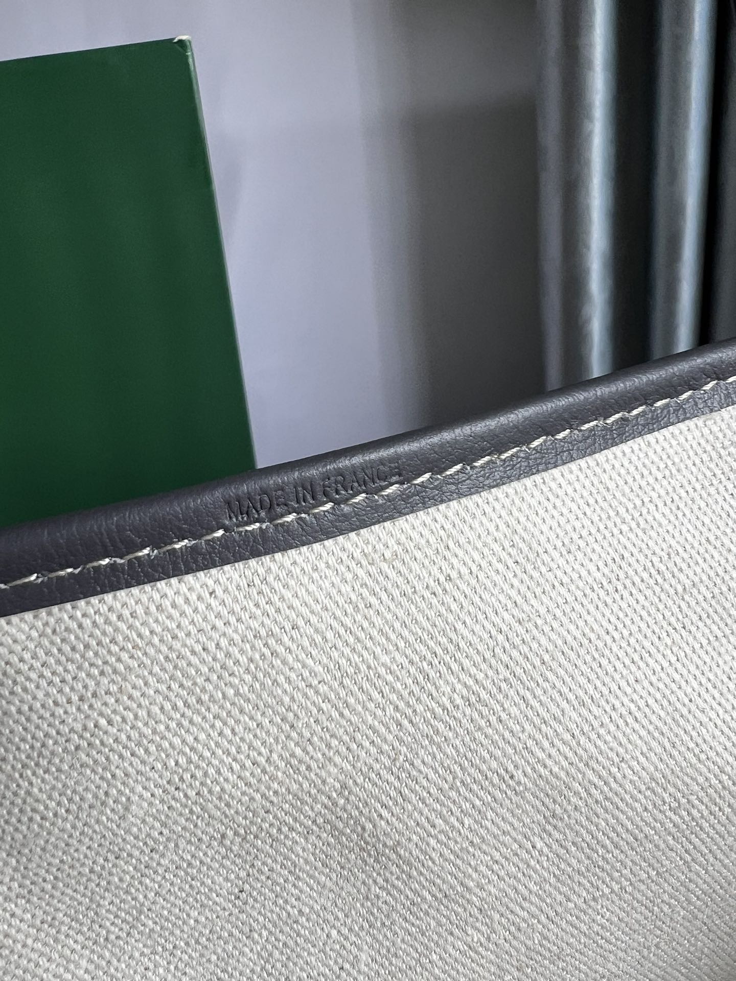 Goyard Hulot Saint Louis PM Bag 34cm Grey Canvas & Calfskin