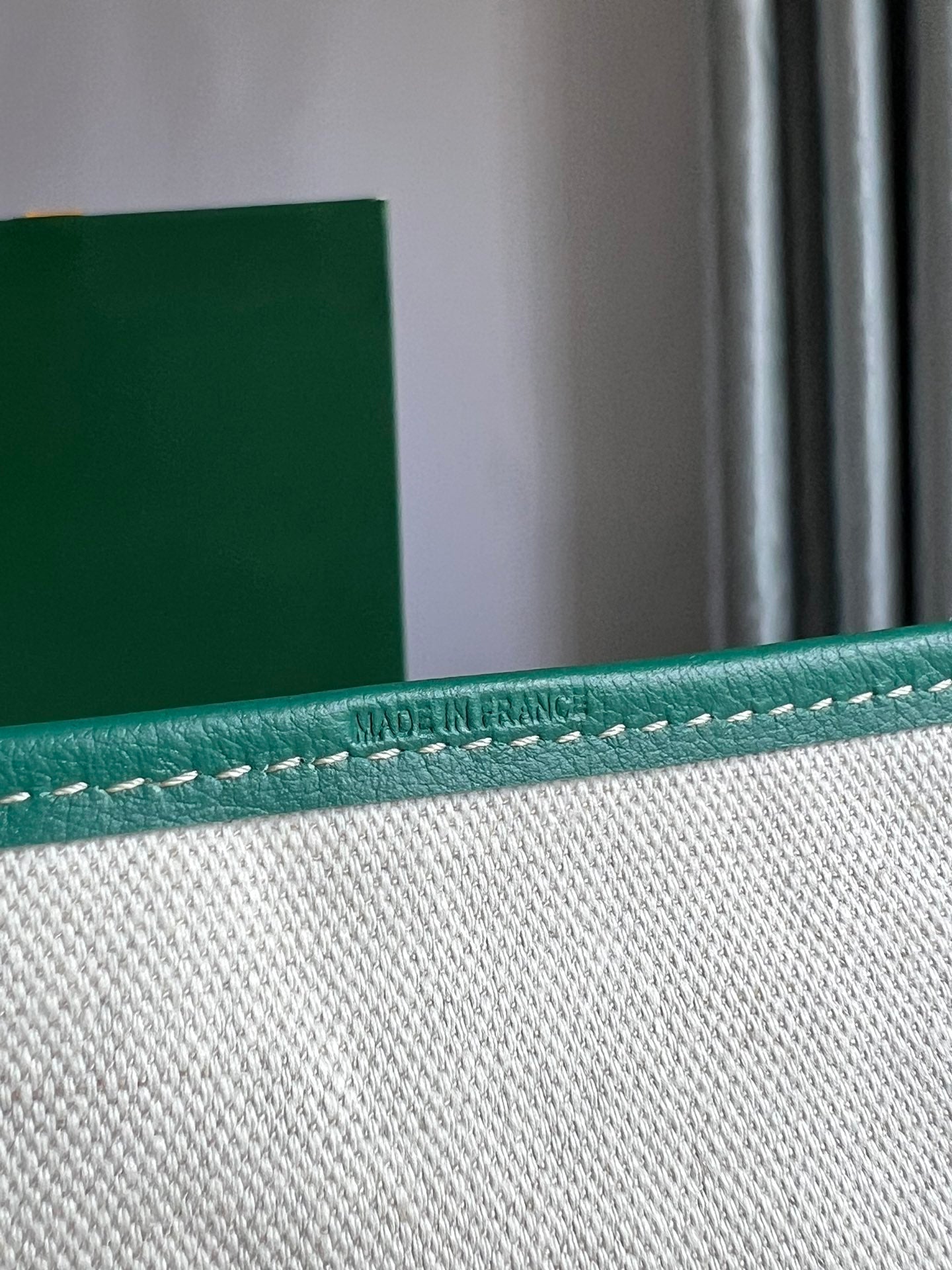 Goyard Hulot Saint Louis PM Bag 39cm Green Canvas & Calfskin
