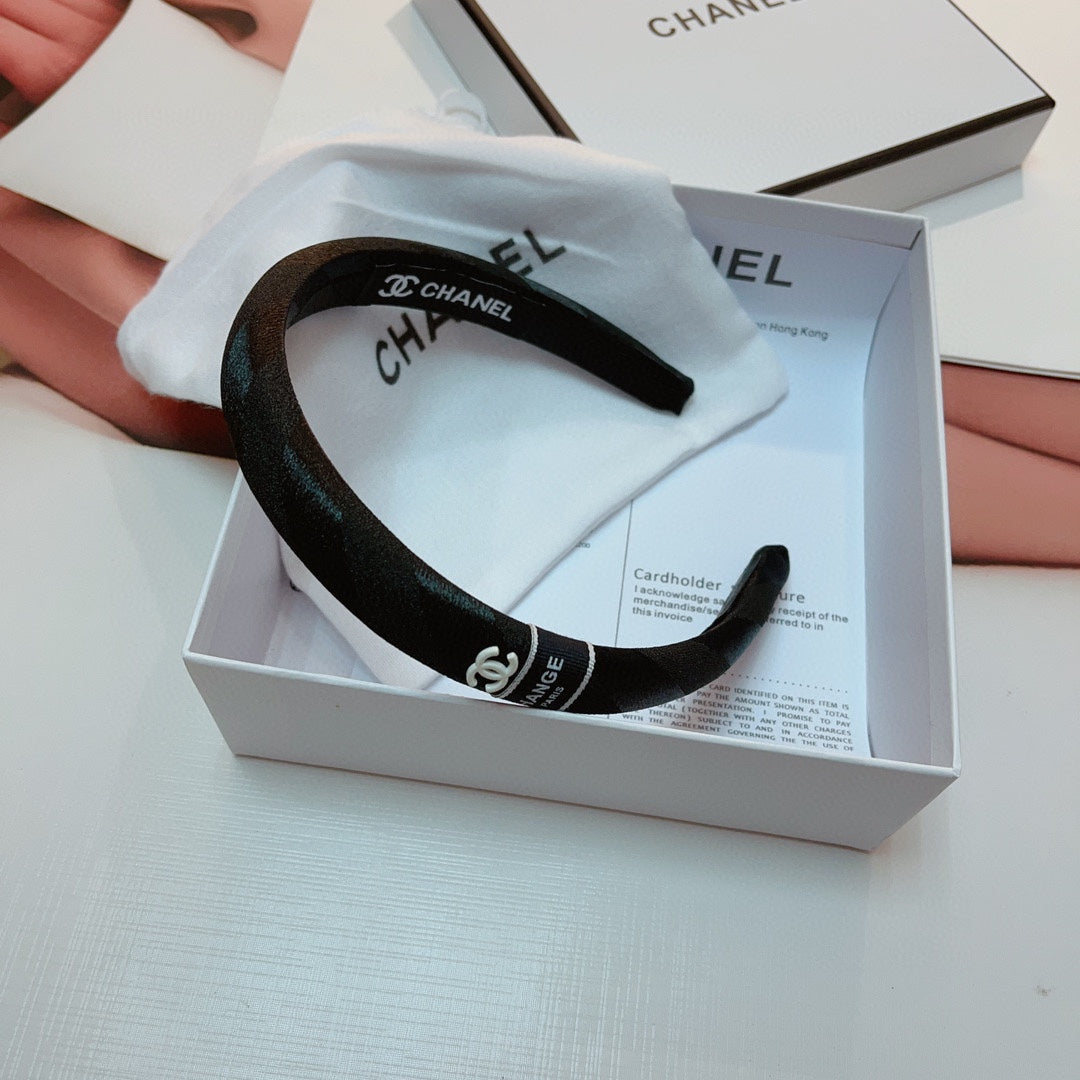 BLACK SILK HAIRBAND 876966